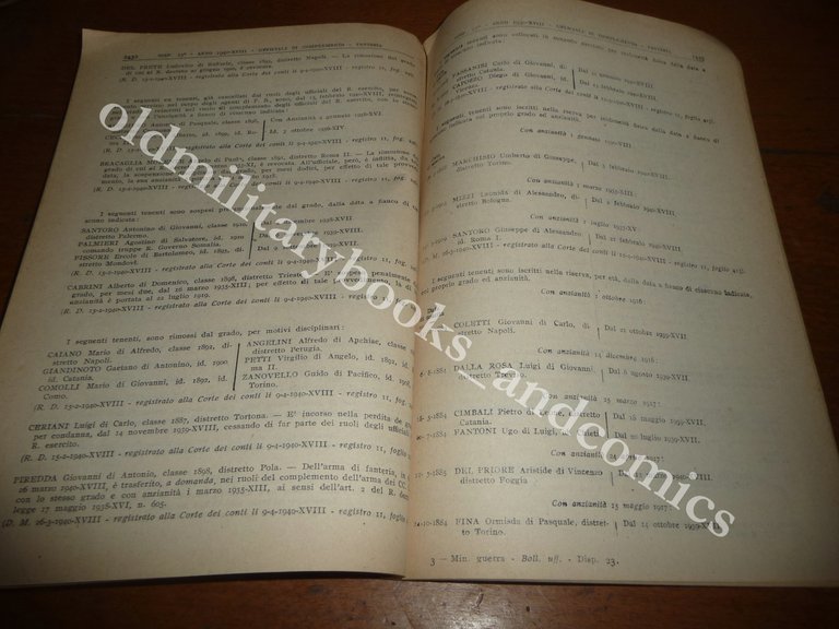 BOLLETTINO UFFICIALE MINISTERO DELLA GUERRA N° 23 DEL MAGGIO 1940 | Immagine Gallery 3