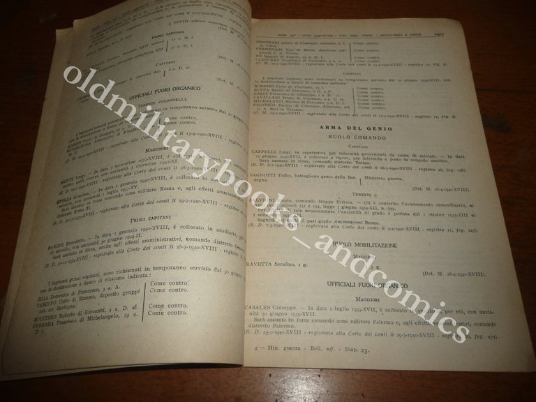 BOLLETTINO UFFICIALE MINISTERO DELLA GUERRA N° 23 DEL MAGGIO 1940 | Immagine Gallery 4