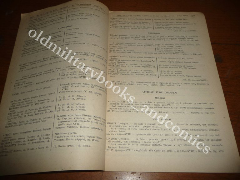 BOLLETTINO UFFICIALE MINISTERO DELLA GUERRA N° 23 DEL MAGGIO 1940 | Immagine Gallery 2