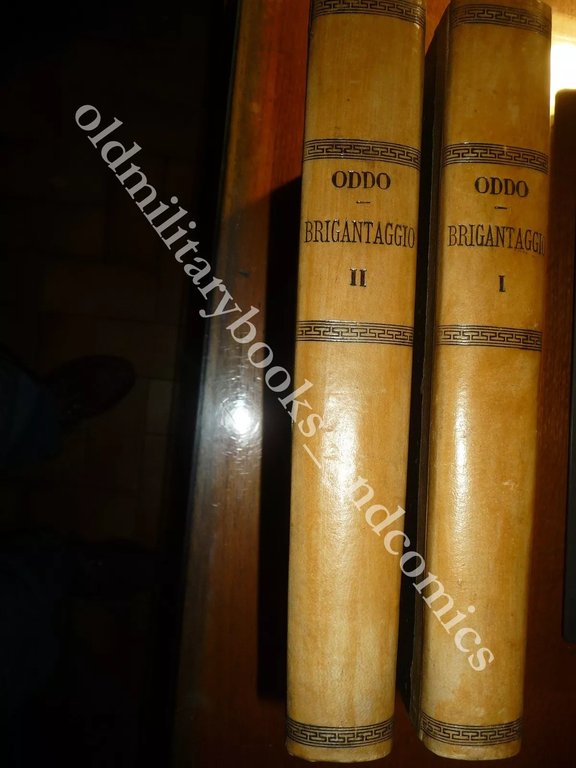 BRIGANTAGGIO GIACOMO ODDO PRIMI DUE VOLL. BELLISSIMA RILEGATURA | Immagine Gallery 1