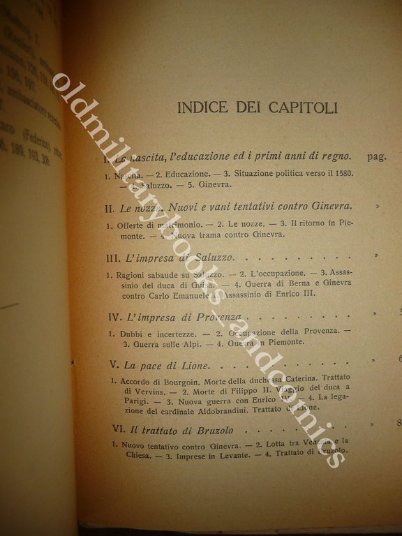 CARLO EMANUELE I (1562-1630) ROBERTO BERGADANI 1932