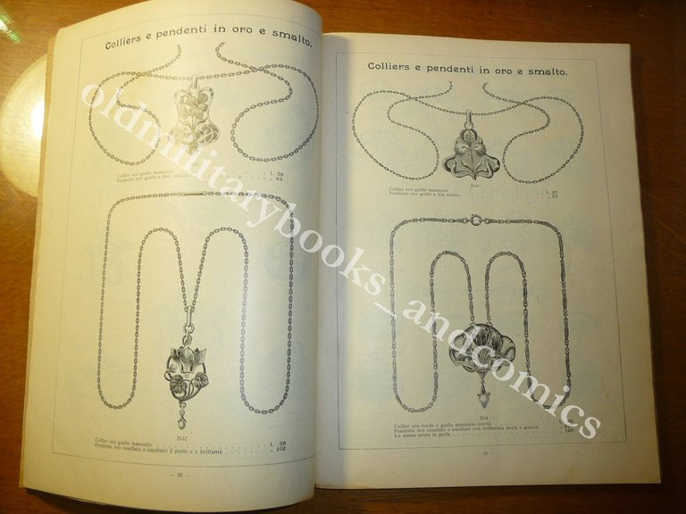 CATALOGO CALDERONI MILANO GIOIELLERIA OREFICERIA OROLOGERIA ARGENTERIA 1902