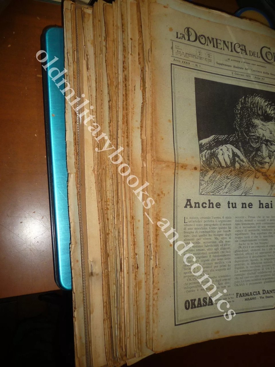DOMENICA DEL CORRIERE 1937 ANNATA QUASI COMPLETA MANCA 1 NUMERO