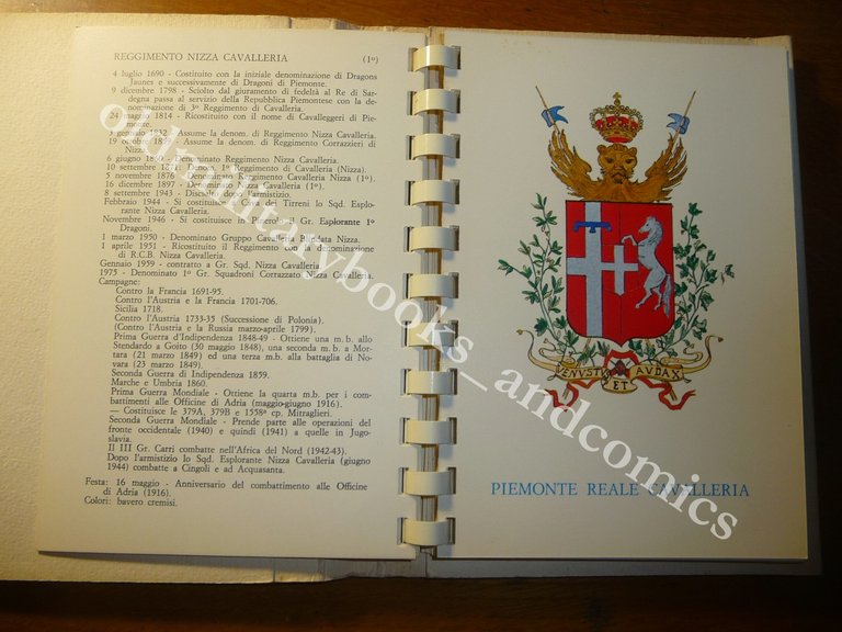 EMBLEMI ARALDICI DEI REGGIMENTI DELL'ARMA DI CAVALLERIA I 30 REGGIMENTI …