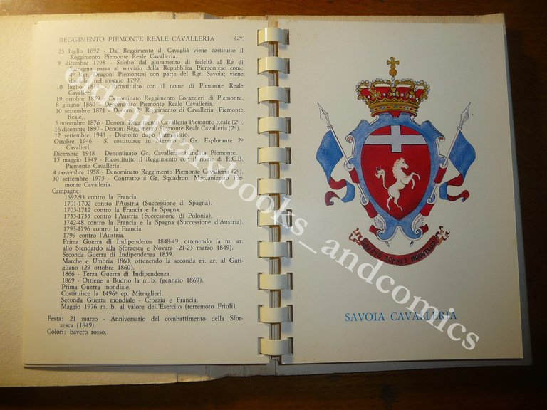 EMBLEMI ARALDICI DEI REGGIMENTI DELL'ARMA DI CAVALLERIA I 30 REGGIMENTI …