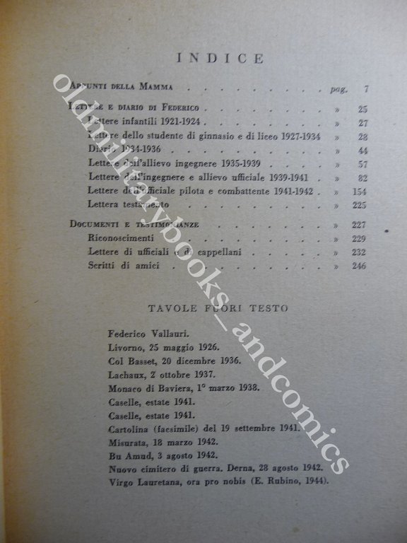 FEDERICO VALLAURI PILOTA 1915-1942 AA.VV.