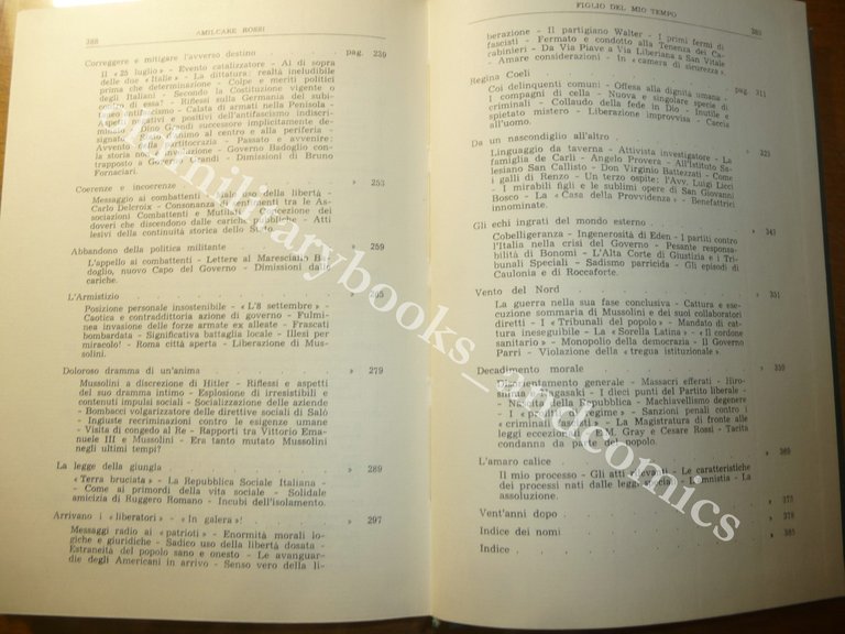 FIGLIO DEL MIO TEMPO FREFASCISMO FASCISMO POSTFASCISMO AMILCARE ROSSI OTTIMO