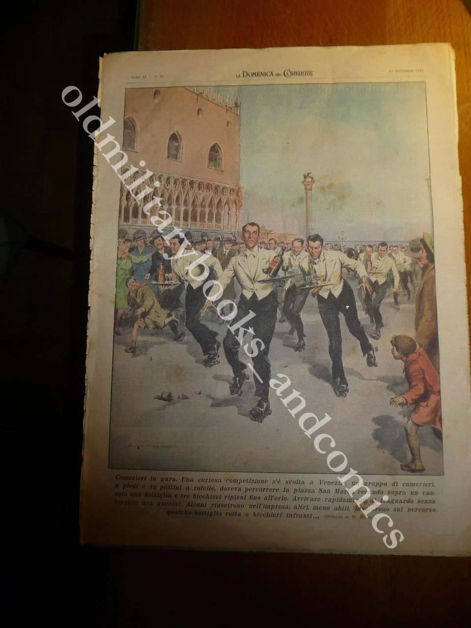 GARA FRA CAMERIERI A PIAZZA SAN MARCO DRAMMA DEL GRANO …