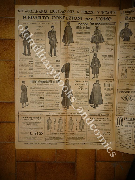 GIORNALE CATALOGO DELLA DITTA PEDRETTI 1913-1914