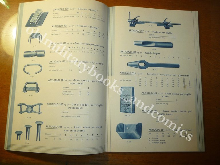 GIUNZIONI PER CINGHIE E ARTICOLI TECNICI INDUSTRIALI CATALOGO