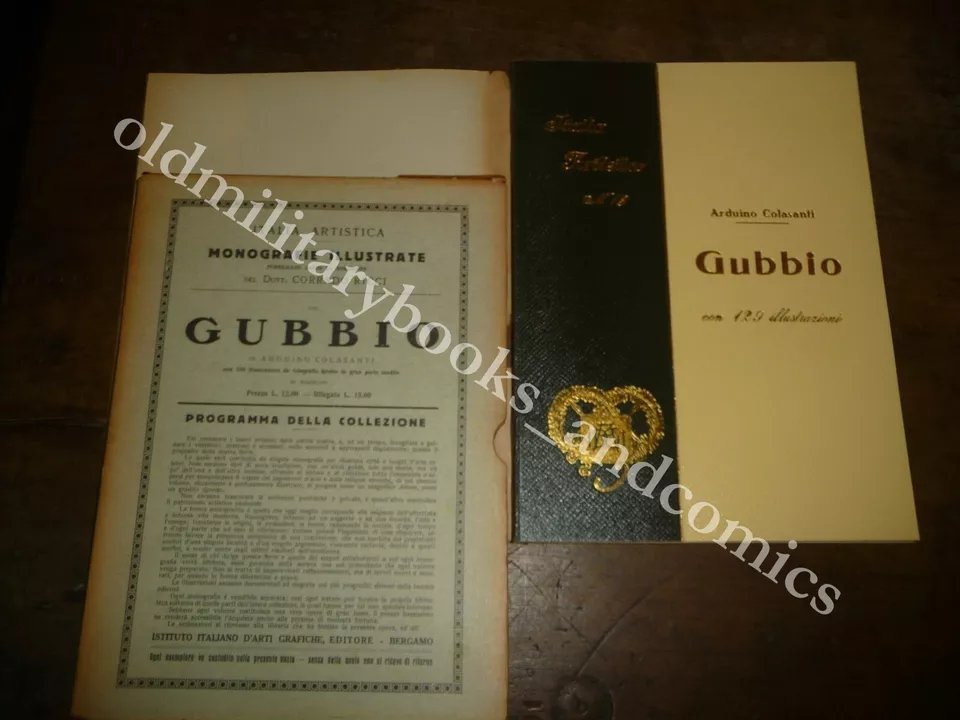 GUBBIO ARDUINO COLASANTI CORRADO RICCI MONOGRAFIE ILLUSTRATE CON COFANETTO