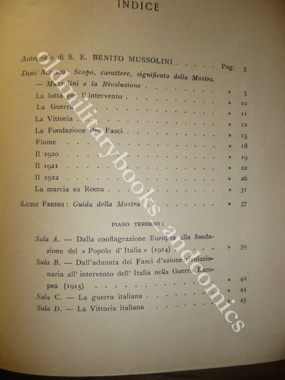 GUIDA DELLA MOSTRA DELLA RIVOLUZIONE FASCISTA X ANNUALE