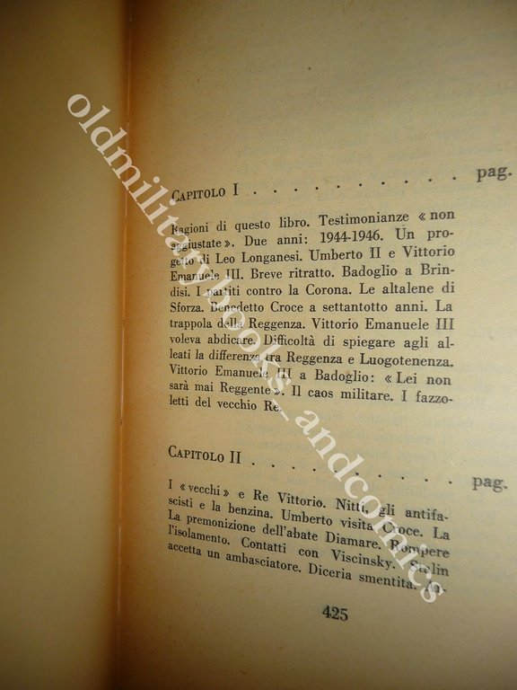 IL RE COLLOQUI CON UMBERTO II GIOVANNI ARTIERI