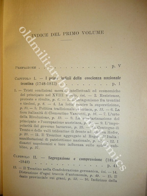 IL TRENTINO NEL RISORGIMENTO LIVIO MARCHETTI VOLUME I