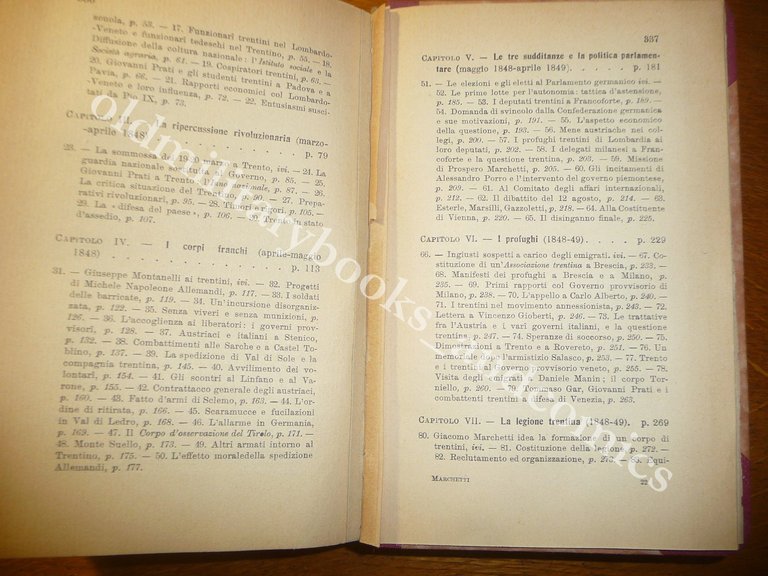 IL TRENTINO NEL RISORGIMENTO LIVIO MARCHETTI VOLUME I