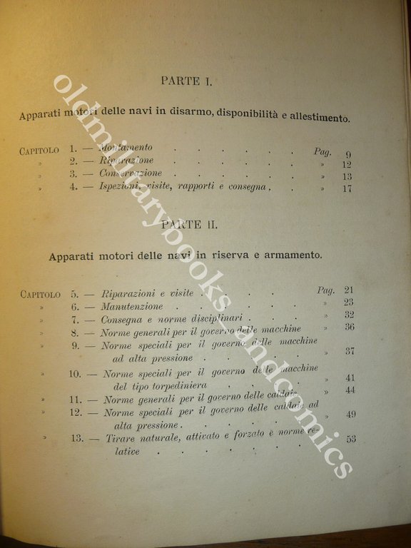 ISTRUZIONI SUL SERVIZIO DEGLI APPARATI MOTORI E SULLA CONSERVAZIONE DEGLI …