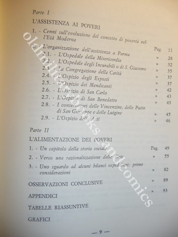 L'ASSISTENZA AI POVERI NELLA PARMA DEL SETTECENTO MICHELA DALL'AGLIO MARAMOTTI