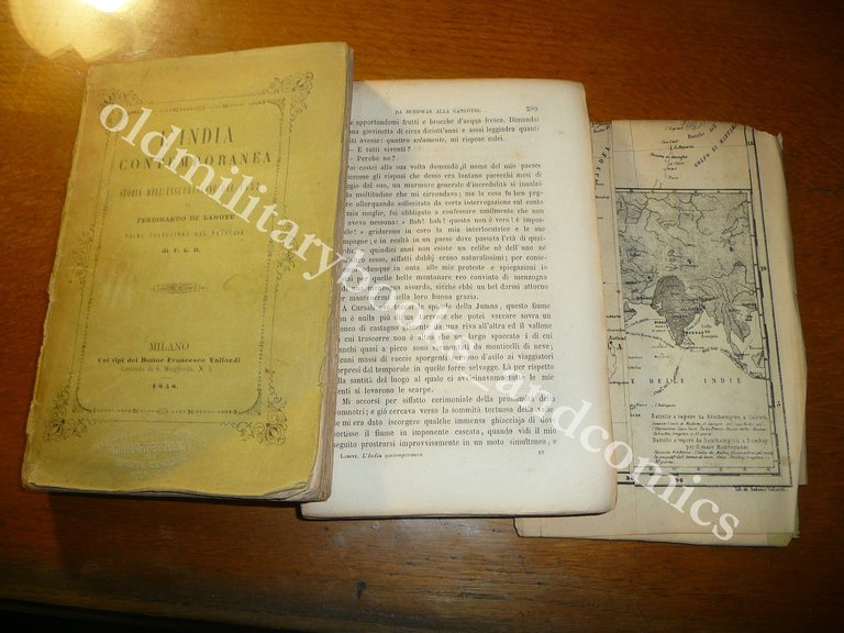 L'INDIA CONTEMPORANEA E STORIA DELL'INSURREZIONE DEL 1857 FERDINADO DE LANOYE
