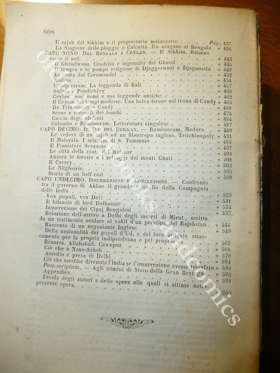 L'INDIA CONTEMPORANEA E STORIA DELL'INSURREZIONE DEL 1857 FERDINADO DE LANOYE