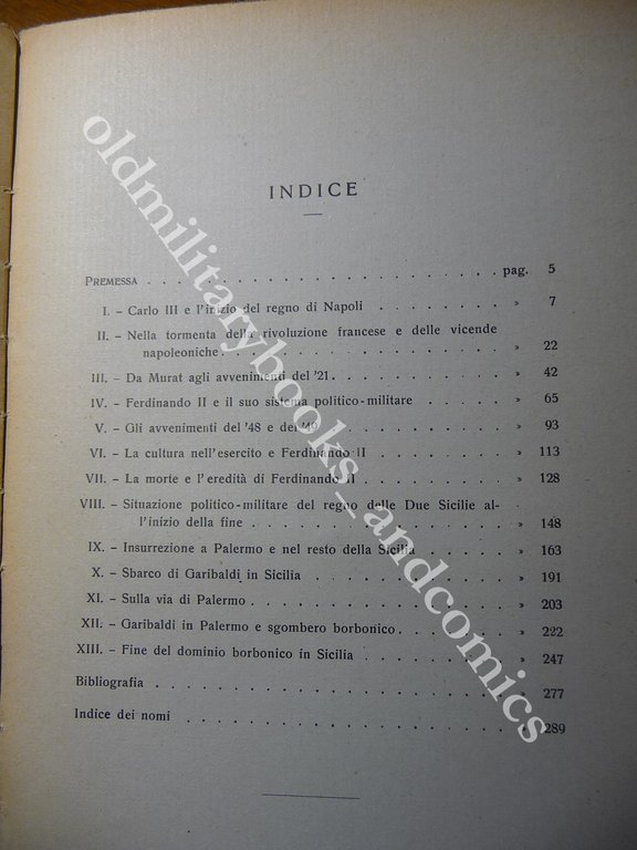 L'ORGANIZZAZIONE MILITARE DEL REGNO DELLE DUE SICILIE DA CARLO III …