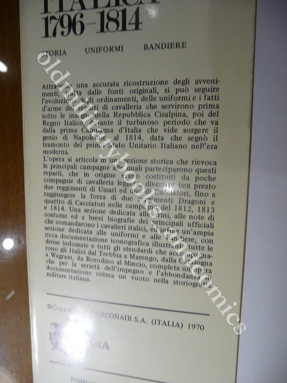 LA CAVALLERIA DI LINEA ITALICA 1796-1814 STORIA-UNIFORMI-BANDIERE