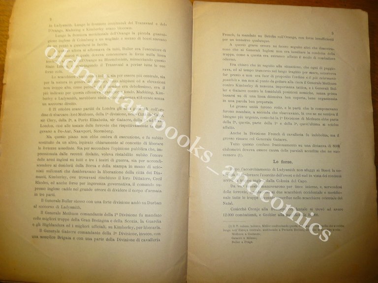 LA CAVALLERIA DI LORD METHUEN L. LIBRI ESTRATTO GUERRA ANGLO-BOERA