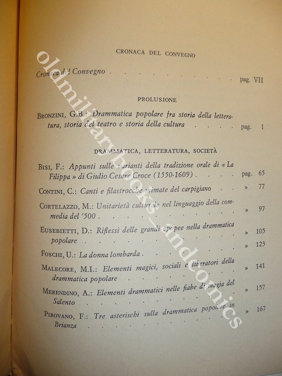 LA DRAMMATICA POPOLARE NELLA VALLE PADANA ATTI CONVEGNO DI STUDI …