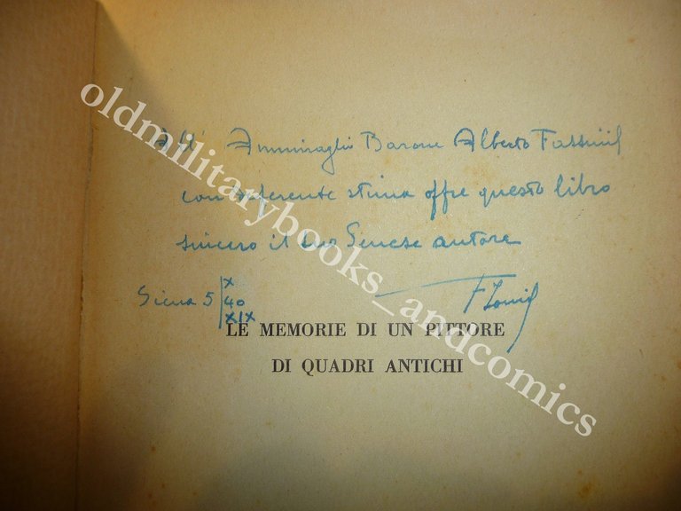 LE MEMORIE DI UN PITTORE DI QUADRI ANTICHI ICILIO FEDERICO …