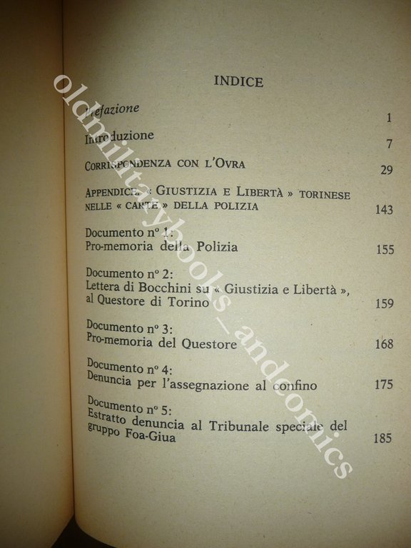 LETTERE DI UNA SPIA PITIGILLI E L'O.V.R.A. DOMENICO ZUCARO