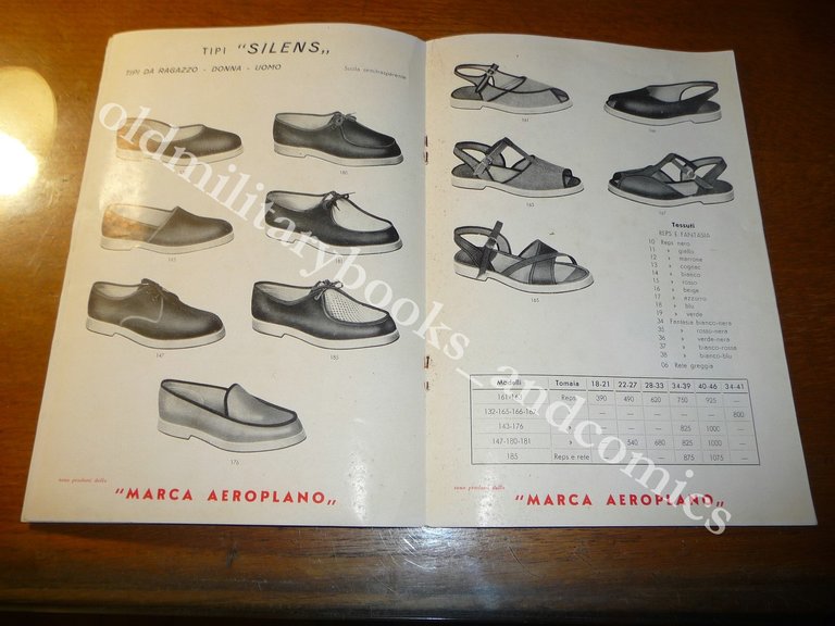 LISTINO CALZATURIFICIO MARCA AEROPLANO