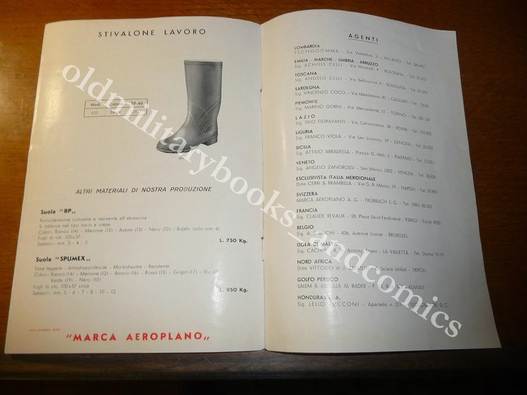 LISTINO CALZATURIFICIO MARCA AEROPLANO