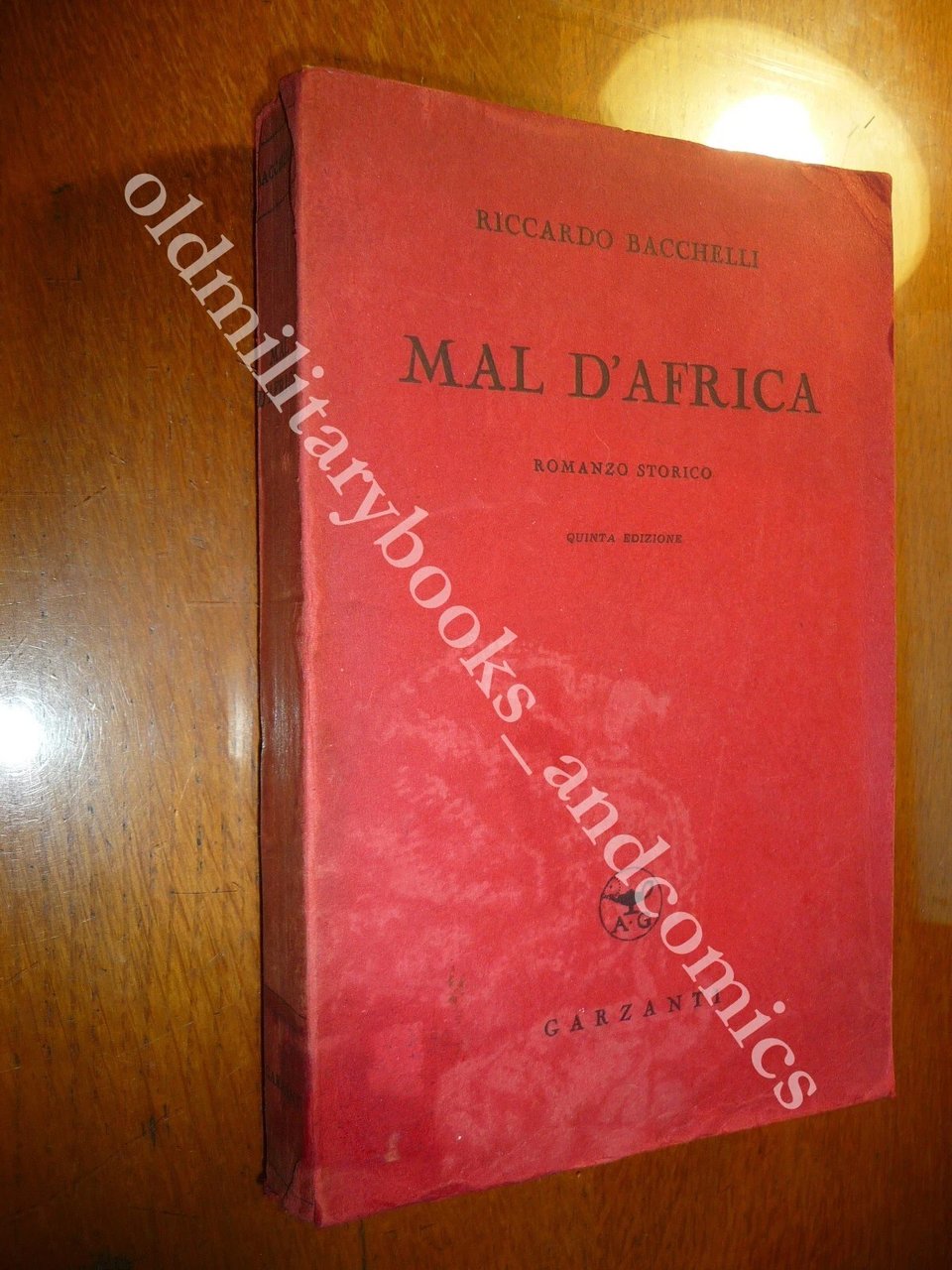 MAL D'AFRICA RICCARDO BACCHELLI ROMANZO STORICO