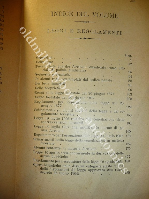 MANUALE DELLA GUARDIA FORESTALE PIETRO FOSSA E SILVIO CABIANCA VOL. …
