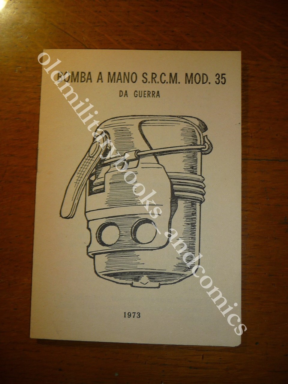MANUALETTO DELLA BOMBA A MANO S.R.C.M. MOD. 35 DA GUERRA | Immagine principale