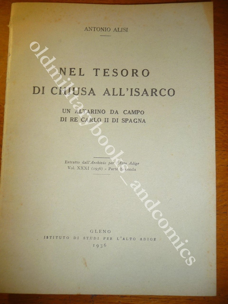 NEL TESORO DI CHIUSA ALL'ISARCO UN ALTARINO DA CAMPO DI …