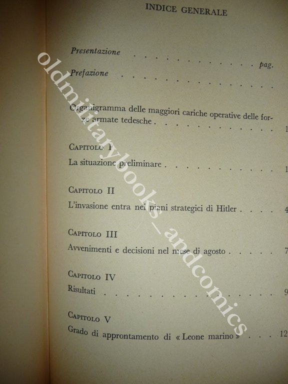 OPERAZIONE LEONE MARINO WHEATLEY RONALD L'INVASIONE DELL'INGHILTERRA