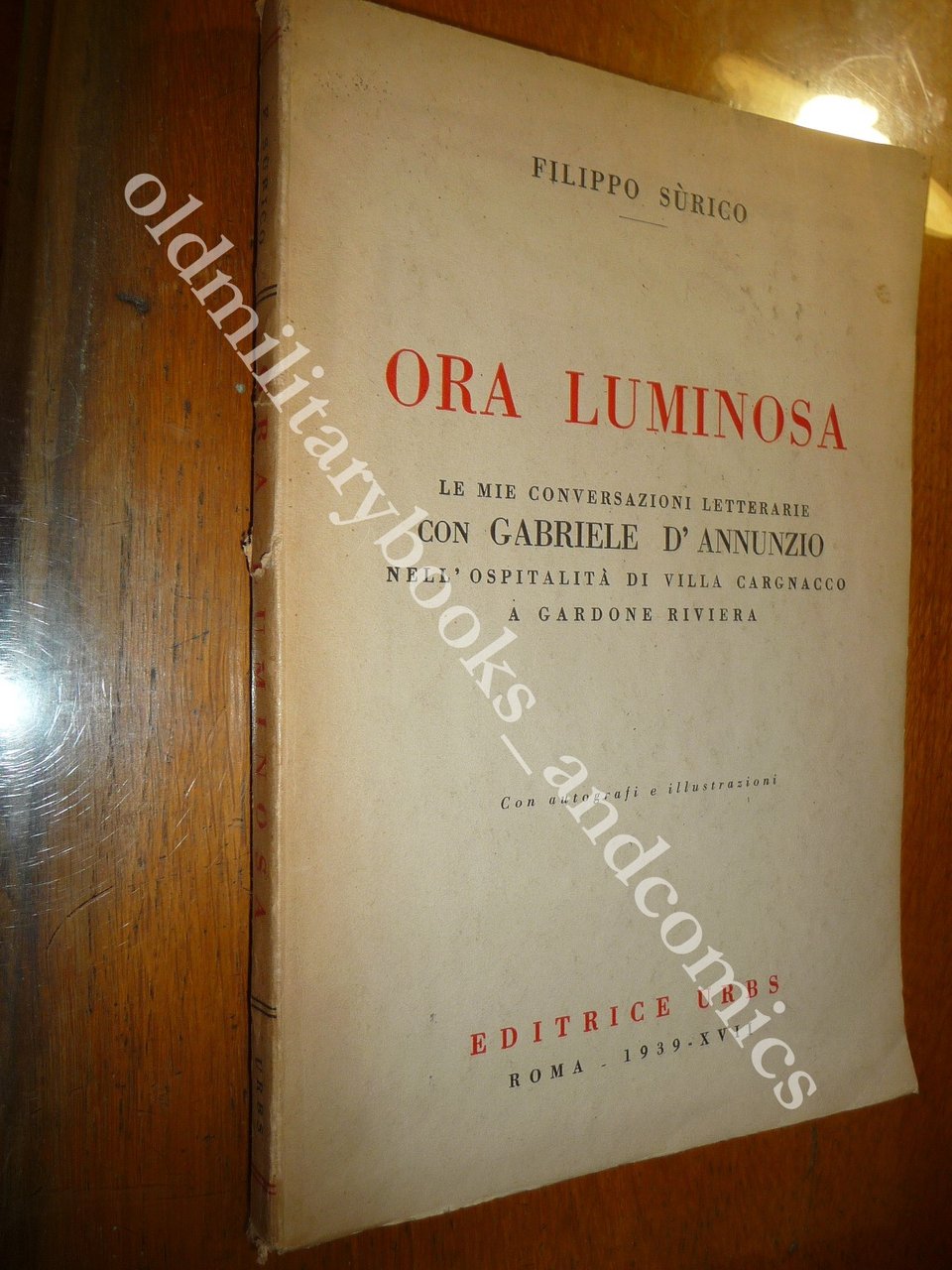 ORA LUMINOSA FILIPPO SURICO VOLUME DI MEMORIE | Immagine principale