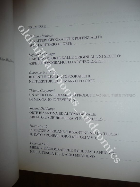 PER UNA STORIA DI ORTE E DEL SUO TERRITORIO ABBONDIO …