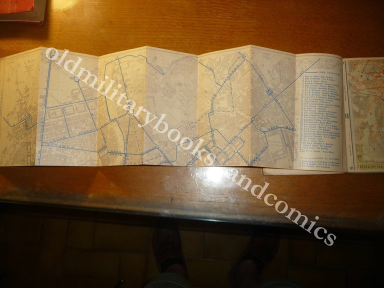 PIANTA DI ROMA 1:12000 TOURING CLUB ITALIANO 1920 VIE PIAZZE …