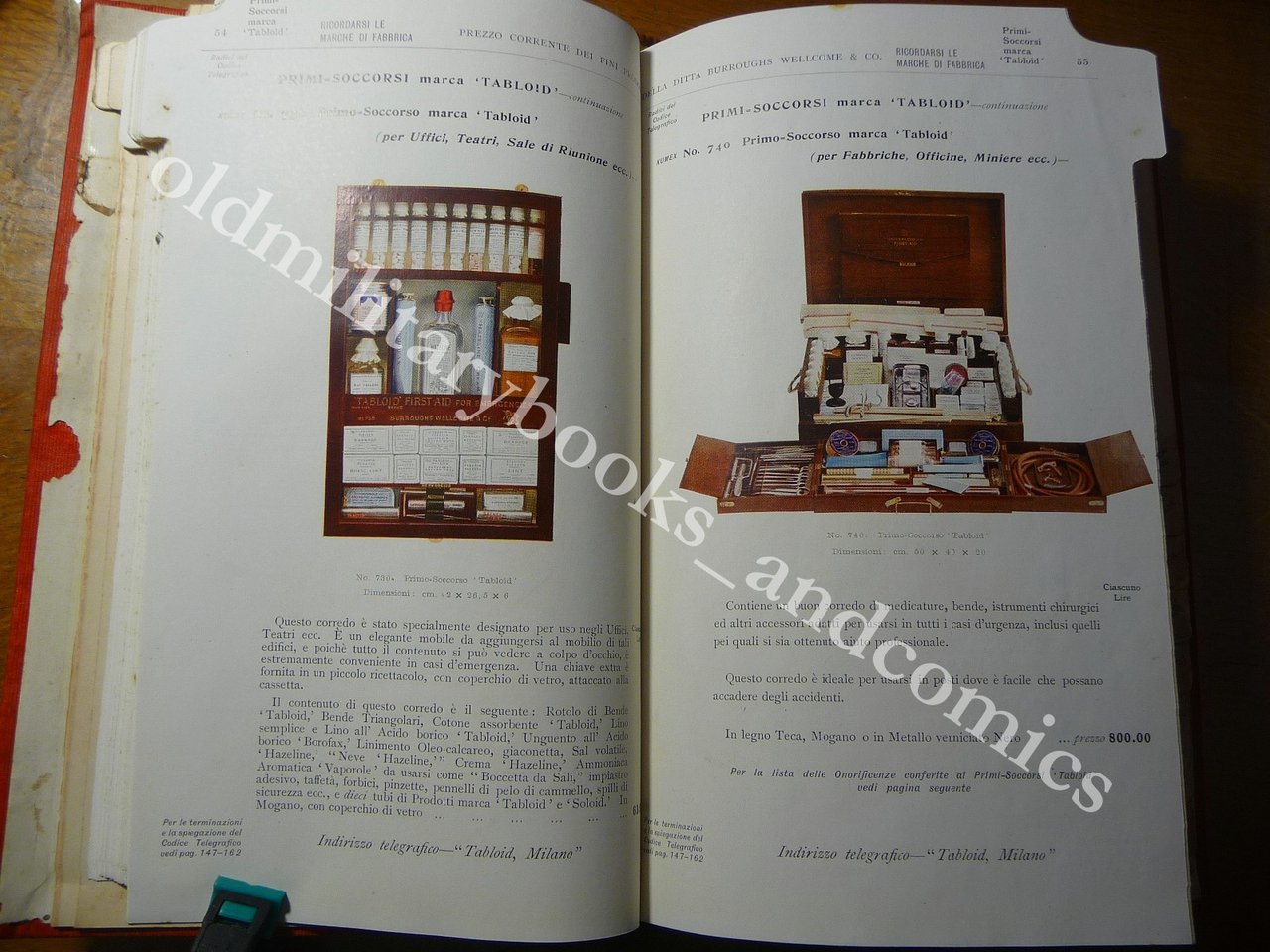 PREZZO CORRENTE PER FINI PRODOTTI BURROUGHS WELLCOME & CO. LONDRA …