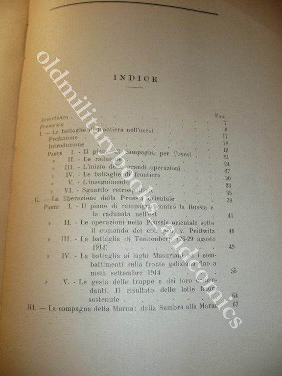 RIASSUNTO DELLA RELAZIONE DELL'ARCHIVIO DI STATO GERMANICO SULLA GUERRA MONDIALE