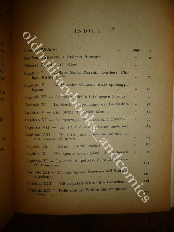 RIVELAZIONI SULLO SPIONAGGIO INGLESE ROBERT BOUCARD
