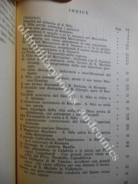 S. NILO DI ROSSANO FONDATORE E PATRONO DI GROTTAFERRATA GERMANO …