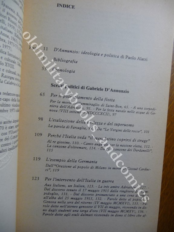 SCRITTI POLITICI DI GABRIELE D'ANNUNZIO PAOLO ALATRI | Immagine Gallery 2