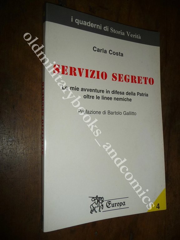 SERVIZIO SEGRETO CARLA COSTA