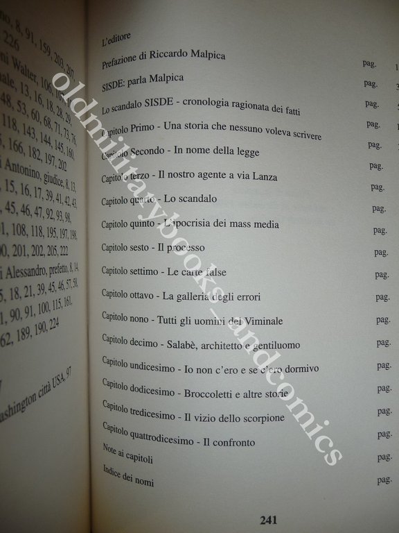 SISDE PARLA MALPICA DIMITRI BUFFA
