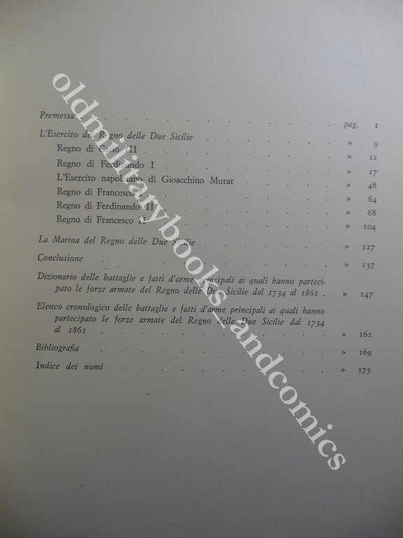 STORIA DELL'ESERCITO BORBONICO TOMMASO ARGIOLAS