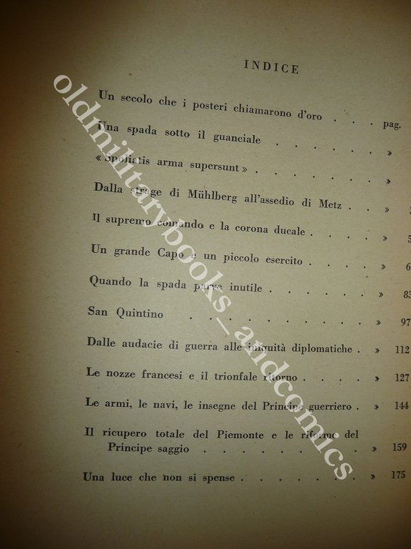 TESTA DI FERRO (EMANUELE FILIBERTO) IL VINCITORE DI S. QUINTINO …