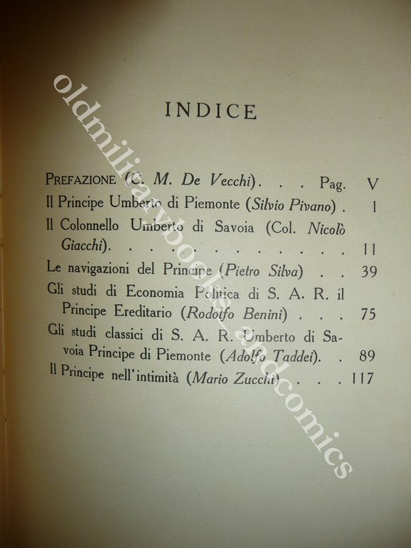UMBERTO DI SAVOIA IL PRINCIPE SOLDATO E STUDIOSO