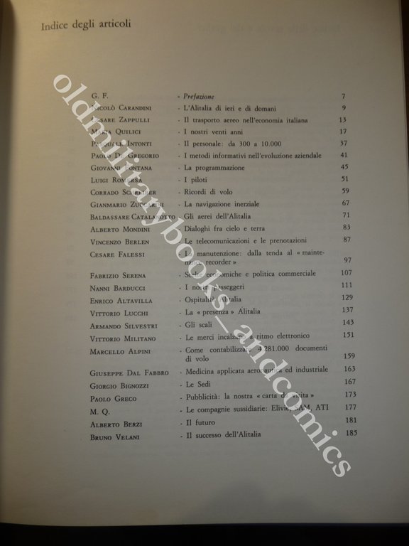 VENT'ANNI ALITALIA VOLUME CELEBRATIVO DEI 20 ANNI DELL'ALITALIA | Immagine Gallery 3